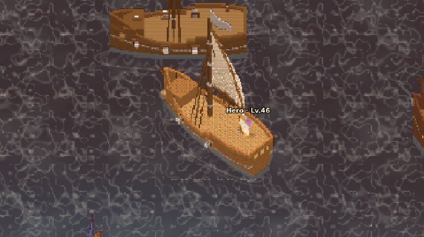 Tier 2 Sloop fighting a pirate ship