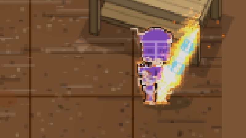 Hero crafting a bow at the crafting bench